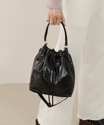 RUFFLE EVERYDAY SM SATCHEL ブラックレースラッフル（ショルダー