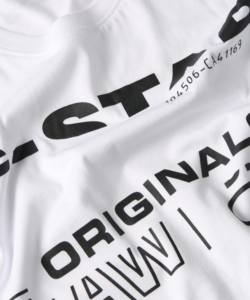 G-STAR（ジースター）の「ORIGINALS T-SHIRT/ブランドロゴTシャツ（Tシャツ/カットソー・メンズ・ホワイト/ダークブラック・SMALL/MEDIUM/LARGE/X-LARGE/X-SMALL）」の7枚目の写真