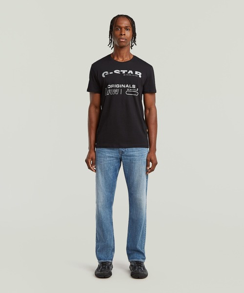 G-STAR（ジースター）の「ORIGINALS T-SHIRT/ブランドロゴTシャツ（Tシャツ/カットソー・メンズ・ホワイト/ダークブラック・SMALL/MEDIUM/LARGE/X-LARGE/X-SMALL）」の13枚目の写真
