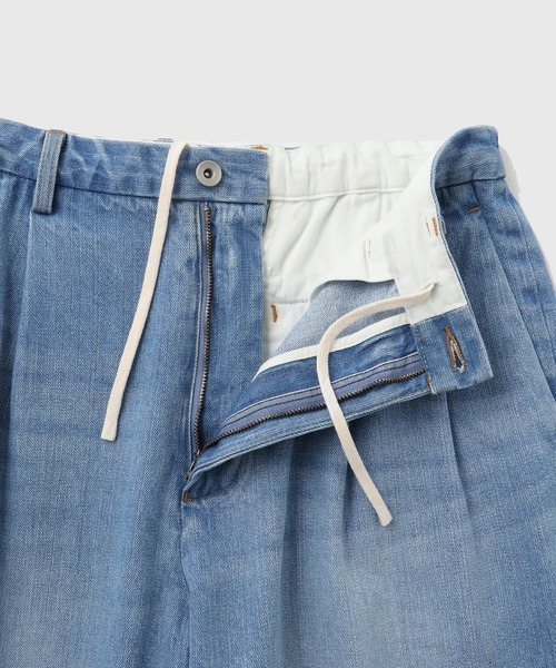 ADAM ET ROPE'（アダムエロペ）の「ダメージデニム バギー イージー ショーツ / ADAM ET ROPE' JEANS（デニムパンツ・メンズ・サックスブルー/ブラック系その他3・M/L）」の11枚目の写真