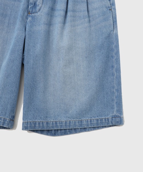 ADAM ET ROPE'（アダムエロペ）の「ダメージデニム バギー イージー ショーツ / ADAM ET ROPE' JEANS（デニムパンツ・メンズ・サックスブルー/ブラック系その他3・M/L）」の10枚目の写真