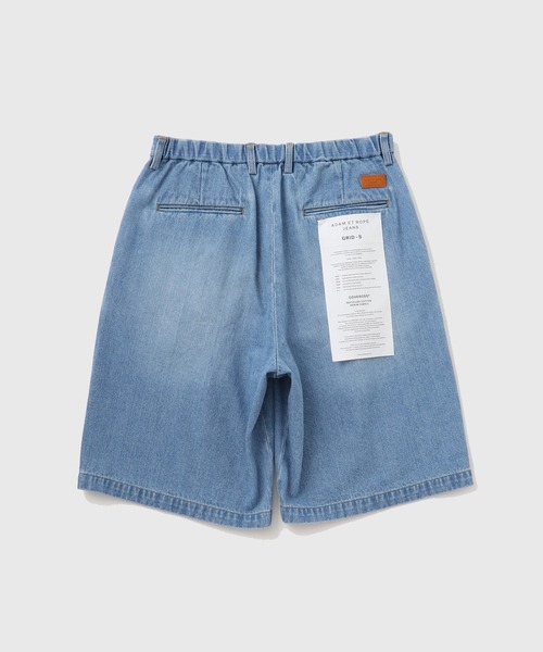 ADAM ET ROPE'（アダムエロペ）の「ダメージデニム バギー イージー ショーツ / ADAM ET ROPE' JEANS（デニムパンツ・メンズ・サックスブルー/ブラック系その他3・M/L）」の8枚目の写真