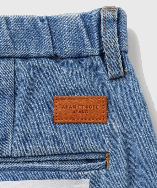 ADAM ET ROPE'（アダムエロペ）の「ダメージデニム バギー イージー ショーツ / ADAM ET ROPE' JEANS（デニムパンツ・メンズ・サックスブルー/ブラック系その他3・M/L）」の5枚目の写真