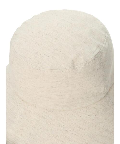 Samansa Mos2（サマンサ モスモス）の「【UVカット/消臭効果】ダウンブリムリボン付きハット（ハット・レディース・チャコールグレー/キナリ・F）」の20枚目の写真