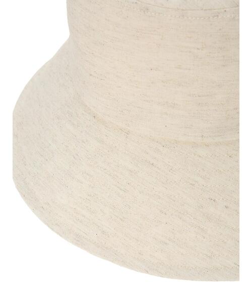 Samansa Mos2（サマンサ モスモス）の「【UVカット/消臭効果】ダウンブリムリボン付きハット（ハット・レディース・チャコールグレー/キナリ・F）」の22枚目の写真