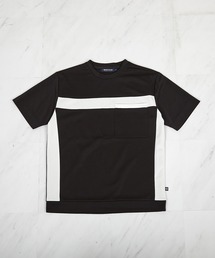 【接触冷感】キシリトールパネル切り替えポンチTシャツ