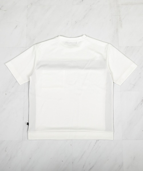 UNION STATION（ユニオンステーション）の「【接触冷感】キシリトールパネル切り替えポンチTシャツ（Tシャツ/カットソー・メンズ・ブラック/ホワイト・LL/L/M）」の7枚目の写真