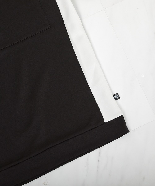 UNION STATION（ユニオンステーション）の「【接触冷感】キシリトールパネル切り替えポンチTシャツ（Tシャツ/カットソー・メンズ・ブラック/ホワイト・LL/L/M）」の11枚目の写真