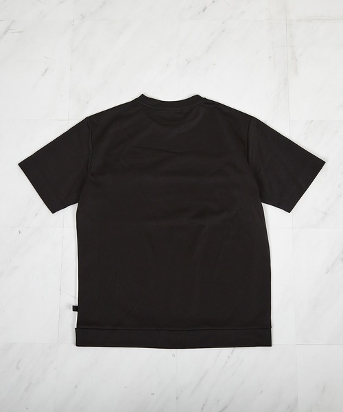 UNION STATION（ユニオンステーション）の「【接触冷感】キシリトールパネル切り替えポンチTシャツ（Tシャツ/カットソー・メンズ・ブラック/ホワイト・LL/L/M）」の12枚目の写真