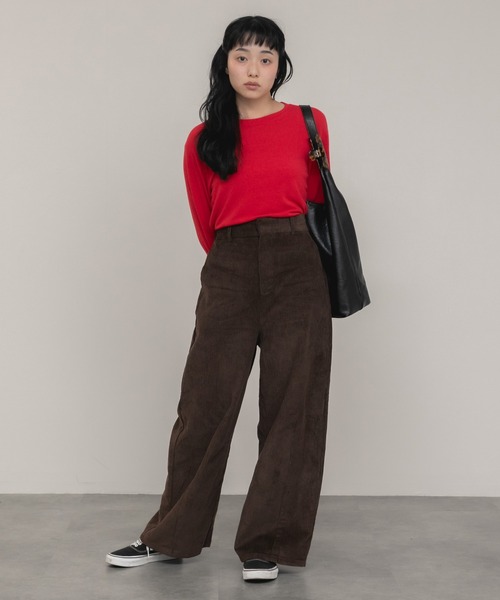 HEILIS(ヘイリス)の「ポーチ付きワンショルダートートバッグ/通勤 通学 バッグ A4 ワンショルダー ハンドバッグ トート 合皮 ブラック ブラウン 韓国 オフィスカジュアル(トートバッグ・レディース・ブラック/ブラウン・FREE)」の19枚目の写真