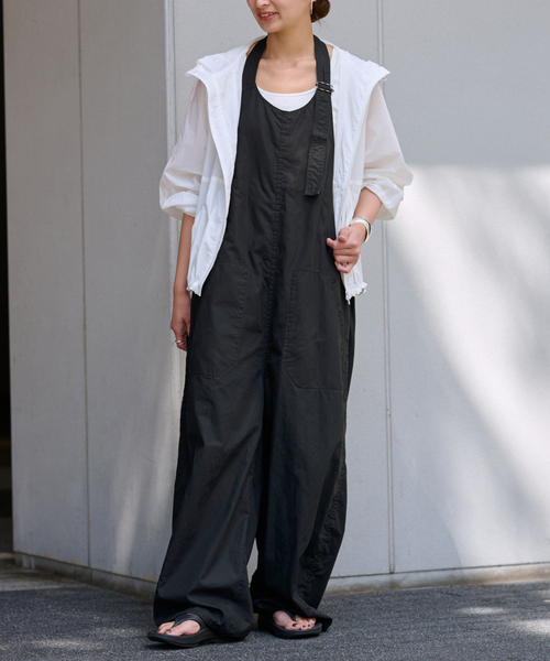 FRAMeWORK（フレームワーク）の「エンシュクウェザーホルターサロペット（サロペット/オーバーオール・レディース・ブラック/ブラウン・FREE）」の11枚目の写真