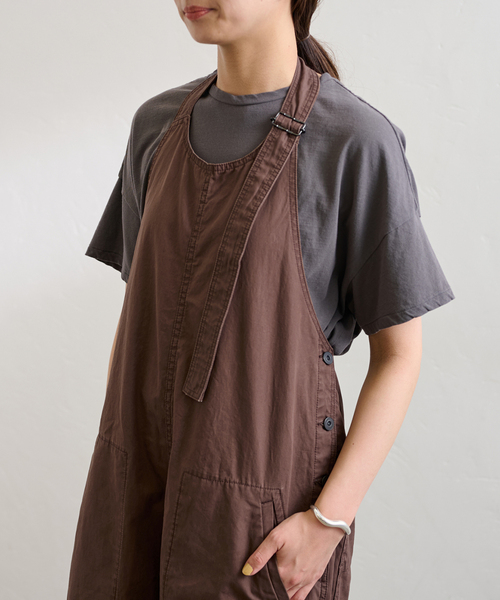 FRAMeWORK（フレームワーク）の「エンシュクウェザーホルターサロペット（サロペット/オーバーオール・レディース・ブラック/ブラウン・FREE）」の20枚目の写真