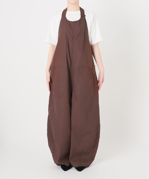 FRAMeWORK（フレームワーク）の「エンシュクウェザーホルターサロペット（サロペット/オーバーオール・レディース・ブラック/ブラウン・FREE）」の6枚目の写真