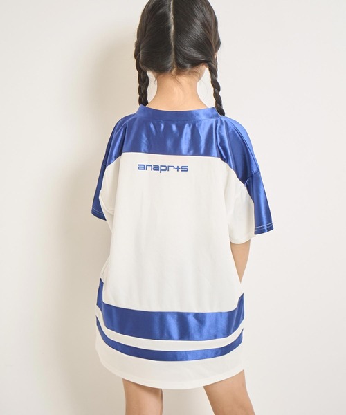ANAP kids(アナップキッズ)の「ナンバリングトップス(ジュニアお揃い)(Tシャツ/カットソー・キッズ・ブラック/シルバー/ネイビー・110/130/120)」の15枚目の写真