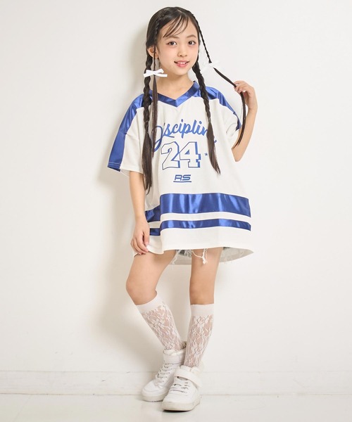 ANAP kids(アナップキッズ)の「ナンバリングトップス(ジュニアお揃い)(Tシャツ/カットソー・キッズ・ブラック/シルバー/ネイビー・110/130/120)」の16枚目の写真