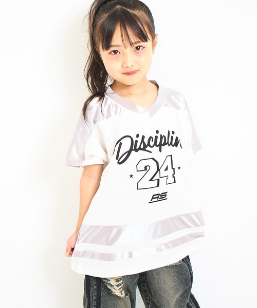 ANAP kids(アナップキッズ)の「ナンバリングトップス(ジュニアお揃い)(Tシャツ/カットソー・キッズ・ブラック/シルバー/ネイビー・110/130/120)」の18枚目の写真