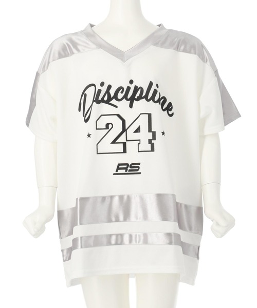 ANAP kids(アナップキッズ)の「ナンバリングトップス(ジュニアお揃い)(Tシャツ/カットソー・キッズ・ブラック/シルバー/ネイビー・110/130/120)」の8枚目の写真