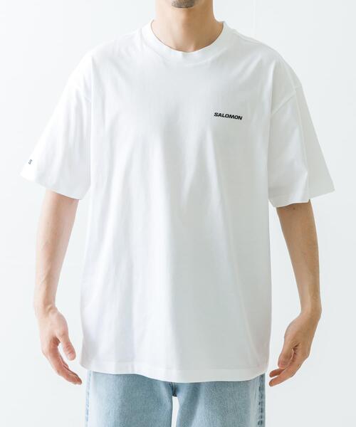 SALOMON（サロモン）の「SALOMON　LOGO RX T-SHIRTS M（Tシャツ/カットソー・メンズ・ホワイト・SMALL/MEDIUM/LARGE/X-LARGE）」の2枚目の写真