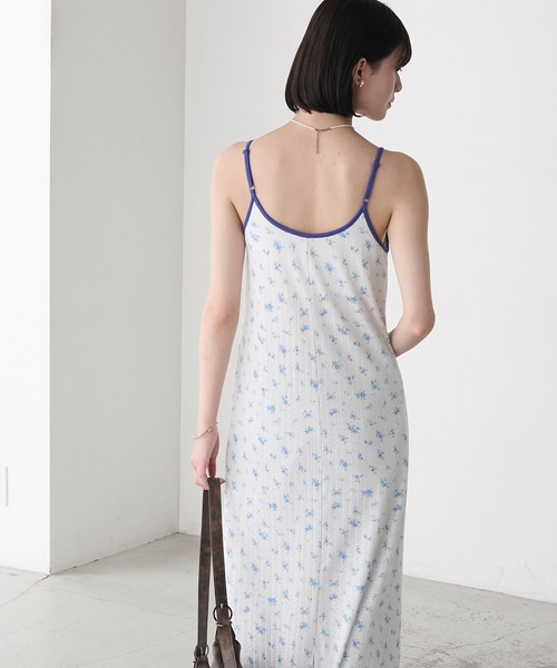 forksy.(フォルクシー)の「【forksy.】【サイズ展開あり】カップ付き 裾メロー&スリット キャミワンピ(ワンピース・レディース・オフホワイト/グレイッシュベージュ・L/M)」の10枚目の写真