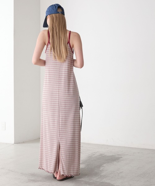 forksy.(フォルクシー)の「【forksy.】【サイズ展開あり】カップ付き 裾メロー&スリット キャミワンピ(ワンピース・レディース・オフホワイト/グレイッシュベージュ・L/M)」の20枚目の写真