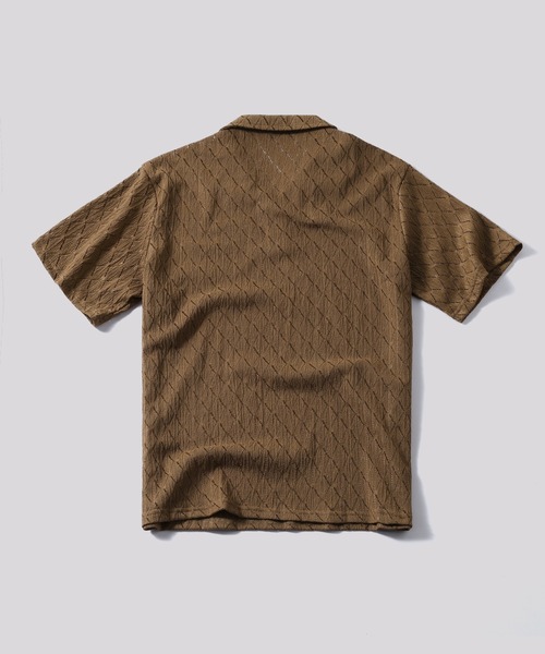TOBEE(トゥビー)の「【TOBEE】レースシアールーズシャツ(ポロシャツ・メンズ・ブラウン/ブラック/ホワイト・MEDIUM/LARGE/X-LARGE)」の5枚目の写真