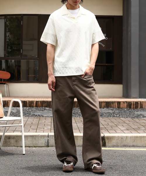 TOBEE(トゥビー)の「【TOBEE】レースシアールーズシャツ(ポロシャツ・メンズ・ブラウン/ブラック/ホワイト・MEDIUM/LARGE/X-LARGE)」の10枚目の写真