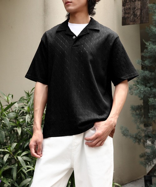 TOBEE(トゥビー)の「【TOBEE】レースシアールーズシャツ(ポロシャツ・メンズ・ブラウン/ブラック/ホワイト・MEDIUM/LARGE/X-LARGE)」の16枚目の写真