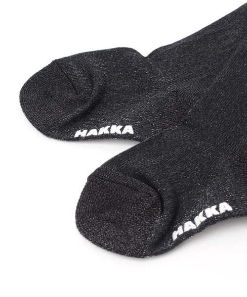 HAKKA BABY（ハッカベビー）の「[ベビー]フィラメントラメソックス（ソックス/靴下・キッズ・ホワイト/ブラック・SMALL/MEDIUM）」の4枚目の写真