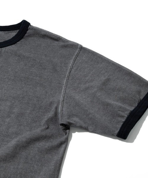 Good On(グッドオン)の「Good On/グッドオン BLACK RINGER SS TEE(Tシャツ/カットソー・メンズ・ブルー系その他/チャコールグレー/コーラルピンク・LARGE/X-LARGE/MEDIUM)」の5枚目の写真