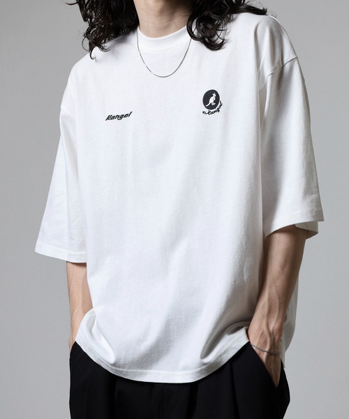 KANGOL(カンゴール)の「KANGOL 刺繍&プリント半袖Tシャツ(Tシャツ/カットソー・メンズ・ブラック/ホワイト/ホワイト系/ホワイト系2/ホワイト系3/ホワイト系4/ブラック系/ブラック系2/ブラック系3/ブラック系4/ホワイト系その他2/ホワイト系その他3/ホワイト系その他4/ホワイト系その他5/ブラック系その他/ホワイト系その他/ホワイト×ブルー/ホワイト×ブラック/ブラック×ホワイト・M/L/XL)」の10枚目の写真
