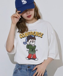 FUNALIVE（ファンアライブ）の「KANGOL  刺繍＆プリント半袖Tシャツ（Tシャツ/カットソー）」