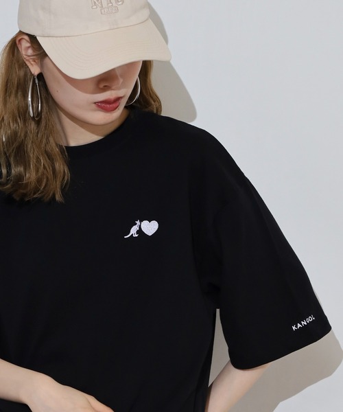 KANGOL(カンゴール)の「KANGOL 刺繍&プリント半袖Tシャツ(Tシャツ/カットソー・メンズ・ブラック/ホワイト/ホワイト系/ホワイト系2/ホワイト系3/ホワイト系4/ブラック系/ブラック系2/ブラック系3/ブラック系4/ホワイト系その他2/ホワイト系その他3/ホワイト系その他4/ホワイト系その他5/ブラック系その他/ホワイト系その他/ホワイト×ブルー/ホワイト×ブラック/ブラック×ホワイト・M/L/XL)」の17枚目の写真