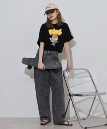 KANGOL 刺繍&プリント半袖Tシャツ