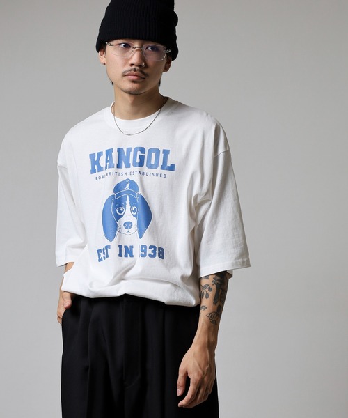 KANGOL(カンゴール)の「KANGOL 刺繍&プリント半袖Tシャツ(Tシャツ/カットソー・メンズ・ブラック/ホワイト/ホワイト系/ホワイト系2/ホワイト系3/ホワイト系4/ブラック系/ブラック系2/ブラック系3/ブラック系4/ホワイト系その他2/ホワイト系その他3/ホワイト系その他4/ホワイト系その他5/ブラック系その他/ホワイト系その他/ホワイト×ブルー/ホワイト×ブラック/ブラック×ホワイト・M/L/XL)」の3枚目の写真