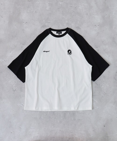 【関税込】 ポルカ半袖Tシャツ - ホワイト KANGOL tシャツ KANGOL/カンゴール 別注 ロゴ ワンポイント刺繍