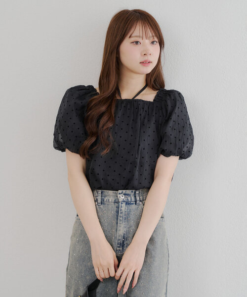 continuer de NICE CLAUP(コンティニューデナイスクラップ)の「【_chipi2xセレクト】3wayバルーン袖ブラウス(シャツ/ブラウス・レディース・アイボリー/ブラック・FREE)」の15枚目の写真