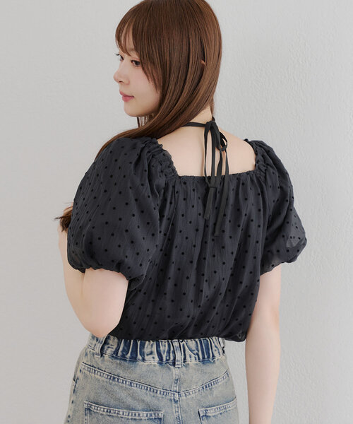 continuer de NICE CLAUP(コンティニューデナイスクラップ)の「【_chipi2xセレクト】3wayバルーン袖ブラウス(シャツ/ブラウス・レディース・アイボリー/ブラック・FREE)」の17枚目の写真