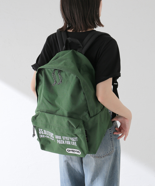 OUTDOOR PRODUCTS（アウトドアプロダクツ）の「452T LARGE PRINT（クラッチバッグ・レディース・チャコールグレー/グリーン・FREE）」の3枚目の写真