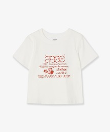 aeae（エーイーエーイー）の「WEB LOGO CROP T-SHIRTS（Tシャツ/カットソー）」