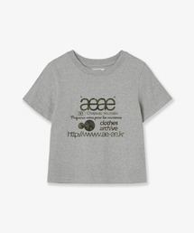 aeae（エーイーエーイー）の「WEB LOGO CROP T-SHIRTS（Tシャツ/カットソー）」