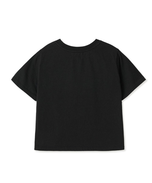 Tシャツ・カットソー AEAE WEB LOGO CROP TSHIRTS PIGMENT BLACK AE44SWTS012PGB WEB LOGO CROP T-SHIRTS（Tシャツ/カットソー）｜aeae