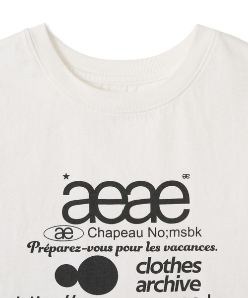贅沢品 セール】WEB T-SHIRTS（Tシャツ/カットソー）｜aeae CROP LOGO トップス