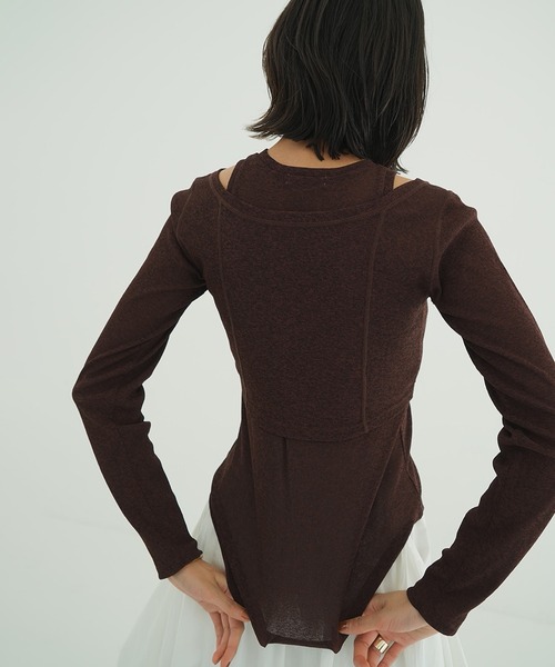 LAYERED COMBI TOPS（Tシャツ/カットソー）｜CLANE（クラネ）の