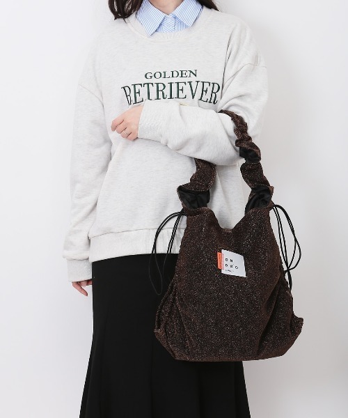 Wpc.（ダブリュピーシー）の「ONDOO byWpc. シャーリングドロストトートバッグ（トートバッグ・レディース・ブラウン/ブラック/グレー/シルバー・FREE）」の9枚目の写真