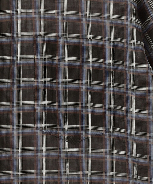 Bshop（ビショップ）の「迷迭香 |〈別注〉ナイロン メッシュシャツ MEN（シャツ/ブラウス・メンズ・ベージュ系その他/グリーン系その他/ブルー系その他5・2/3）」の9枚目の写真