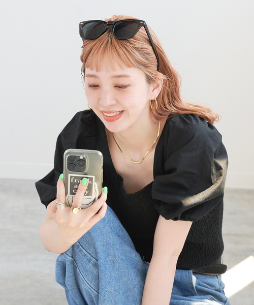 B.C STOCK（ベーセーストック）の「【WEB限定】ウェリントンフレームサングラス（サングラス・レディース・ブラウン/ブラック・FREE）」の5枚目の写真