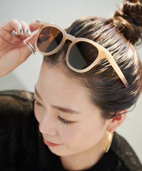 B.C STOCK（ベーセーストック）の「【WEB限定】ウェリントンフレームサングラス（サングラス・レディース・ブラウン/ブラック・FREE）」の21枚目の写真