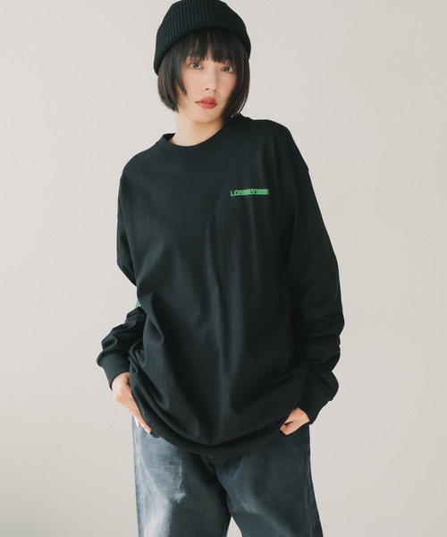tシャツ LONELY(論理)/ロンリー  MOTION LOGO LONGSLEEVE TEE ロンT レディース セール】LONELY(論理)/ロンリー MOTION LOGO LONGSLEEVE TEE