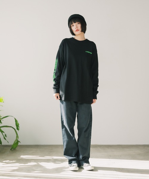 tシャツ LONELY(論理)/ロンリー  MOTION LOGO LONGSLEEVE TEE ロンT レディース セール】LONELY(論理)/ロンリー MOTION LOGO LONGSLEEVE TEE