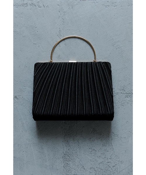 niana（ニアナ）の「サテンプリーツハンドバッグ パーティーバッグ 2way ショルダー 結婚式 二次会 成人式 同窓会 お呼ばれ フォーマル オケージョン（ハンドバッグ・レディース・ベージュ/シルバー/ブラック・FREE）」の18枚目の写真